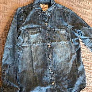 Long Sleeved Jean Shirt